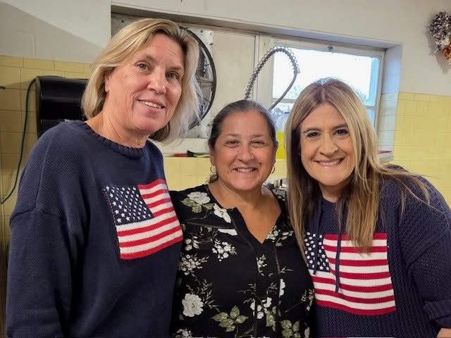 with flags